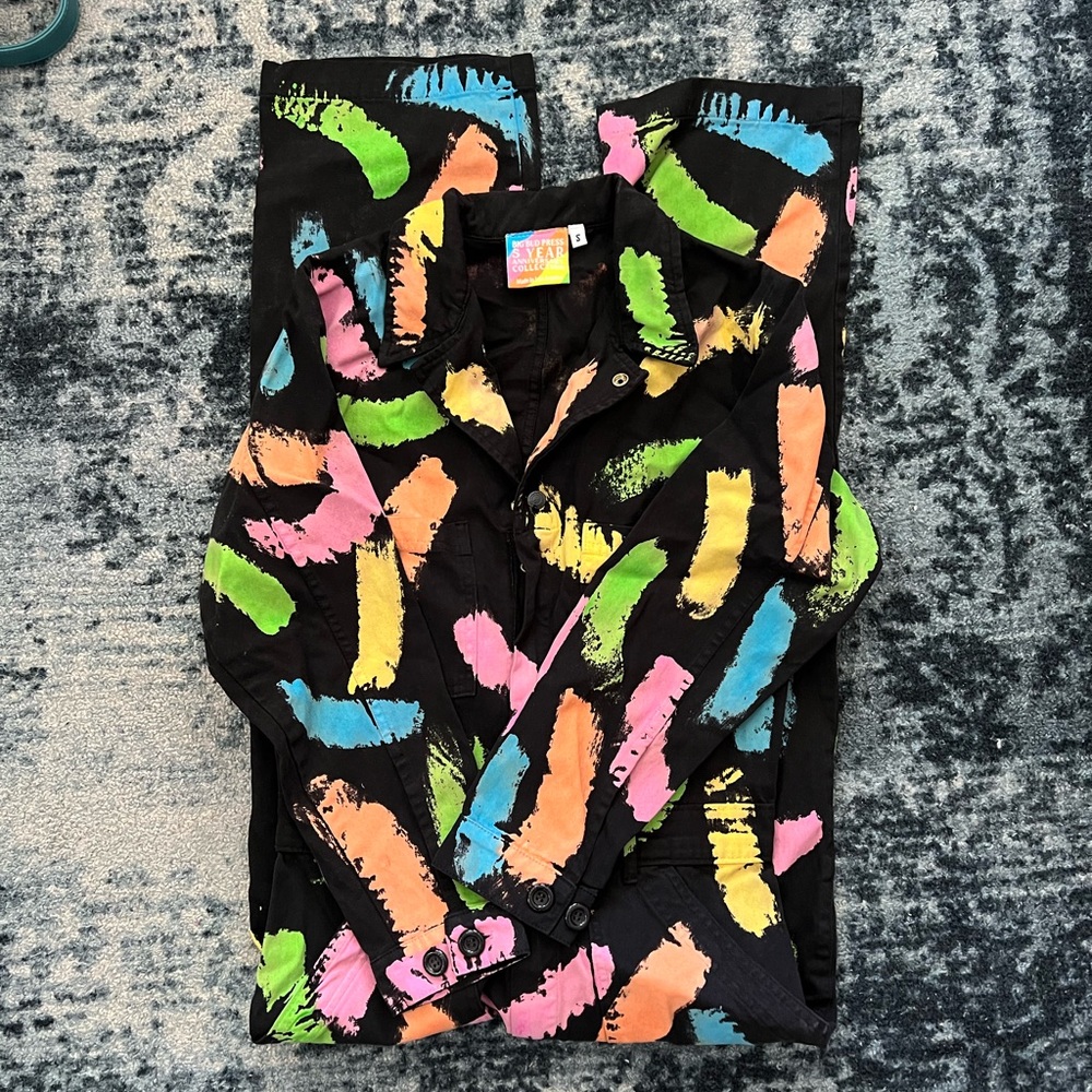 Big Bud Press 5 Year Anniversary Paint Swatch Jumpsuit Size S